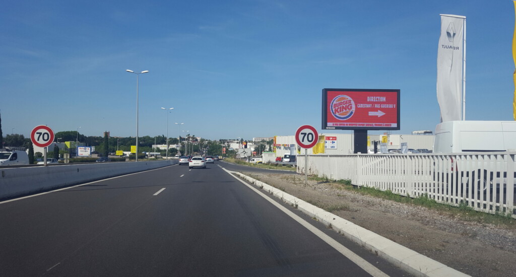 panneau d'affichage porte d'espagne perpignan