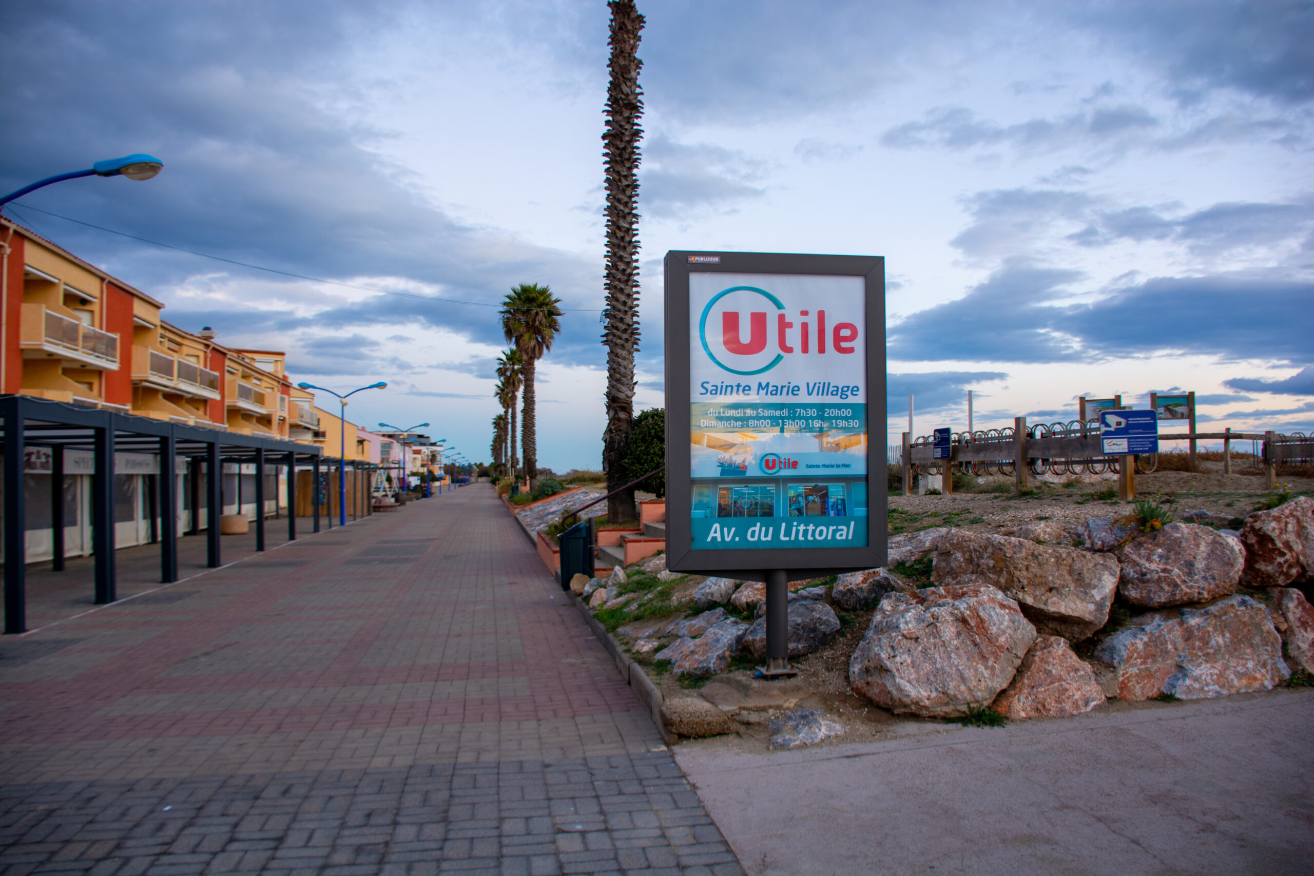 espaces publicitaires sucette bord de mer