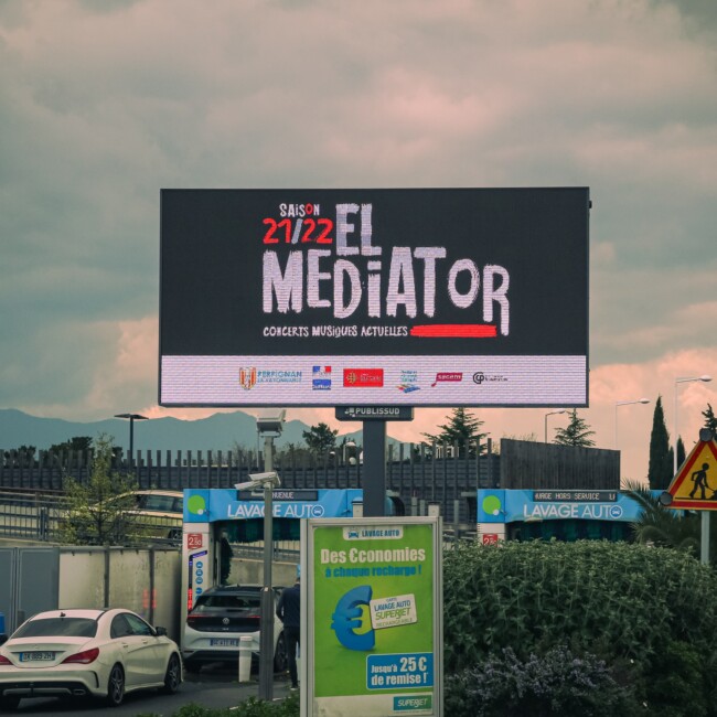 panneau digital publicitaire el mediator